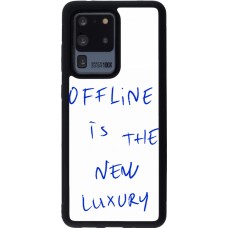 Coque Samsung Galaxy S20 Ultra - Silicone rigide noir Offline is the new luxury