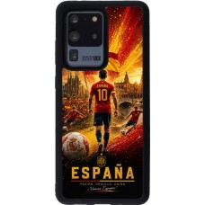 Samsung Galaxy S20 Ultra Case Hülle - Silikon schwarz Fussball Espanien splash 2026