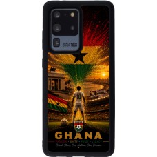 Samsung Galaxy S20 Ultra Case Hülle - Silikon schwarz Fussball Ghana splash 2026