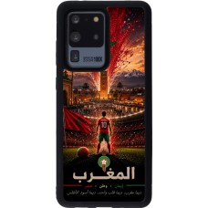 Samsung Galaxy S20 Ultra Case Hülle - Silikon schwarz Fussball Marokko splash 2026