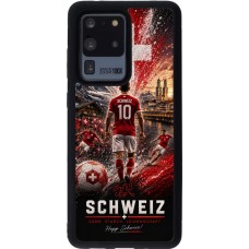 Samsung Galaxy S20 Ultra Case Hülle - Silikon schwarz Fussball Schweiz splash 2026
