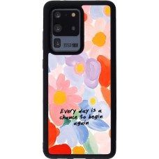 Samsung Galaxy S20 Ultra Case Hülle - Silikon schwarz Every day is a chance Spring 2026