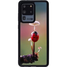 Samsung Galaxy S20 Ultra Case Hülle - Silikon schwarz Ladybird on a mushroom Spring 2026