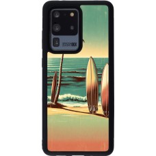 Samsung Galaxy S20 Ultra Case Hülle - Silikon schwarz Surf Paradise