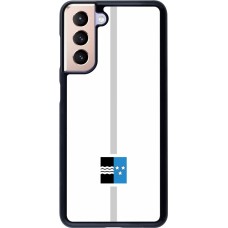 Samsung Galaxy S21 5G Case Hülle - Kanton AG weiss