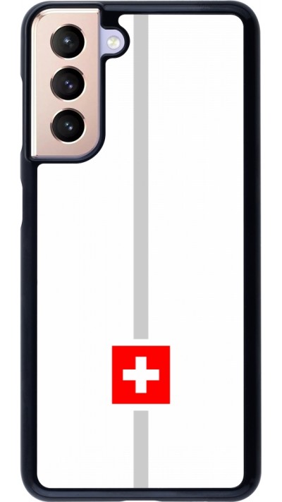 Coque Samsung Galaxy S21 5G - Canton CH blanc