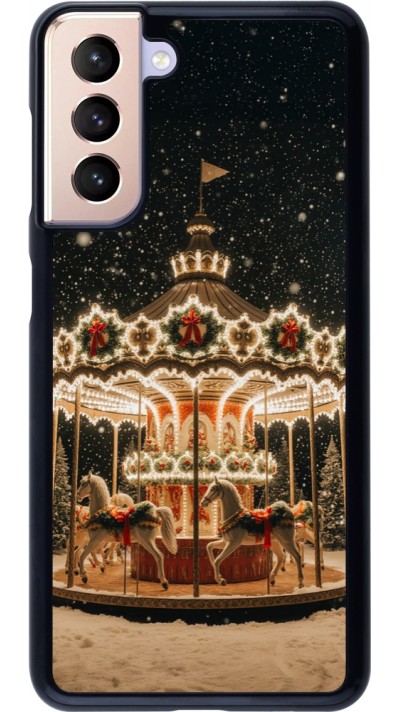 Samsung Galaxy S21 5G Case Hülle - Christmas 25 Carousel