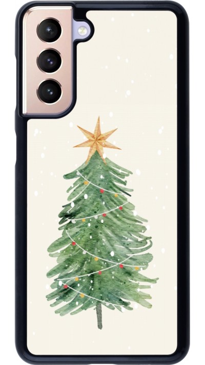 Samsung Galaxy S21 5G Case Hülle - Christmas 25 Sketch Tree
