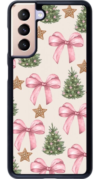 Samsung Galaxy S21 5G Case Hülle - Christmas 25 Vintage Ribbons