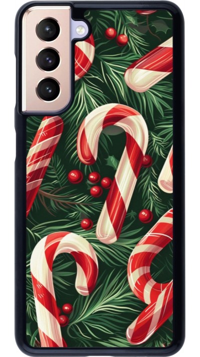 Samsung Galaxy S21 5G Case Hülle - Christmas 25 Xmas Stick
