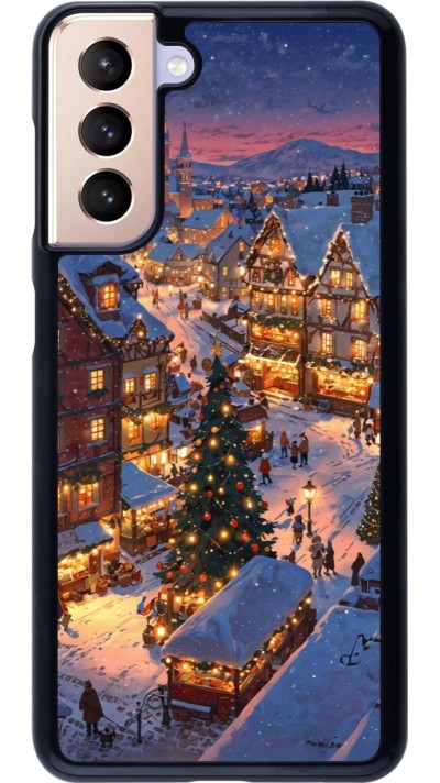 Samsung Galaxy S21 5G Case Hülle - Christmas 25 Xmas Village
