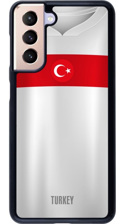Coque Samsung Galaxy S21 5G - Maillot de football Turquie personnalisable
