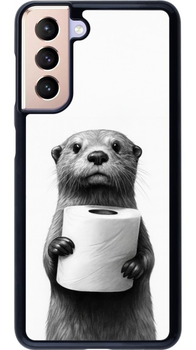 Coque Samsung Galaxy S21 5G - Loutre papier de toilette
