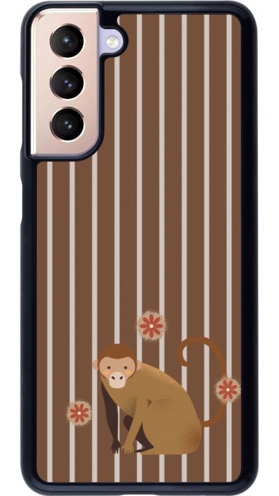 Samsung Galaxy S21 5G Case Hülle - Monkey with stripes Samsung Galaxy S21 5G Case Hülle - Monkey with stripes