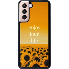 Samsung Galaxy S21 5G Case Hülle - Summer 2025 Enjoy your life
