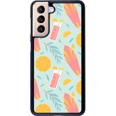 Samsung Galaxy S21 5G Case Hülle - Summer 2025 Pattern citron