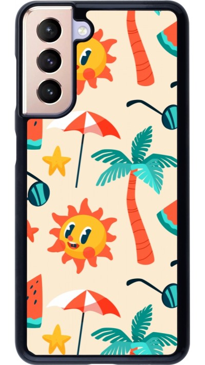 Samsung Galaxy S21 5G Case Hülle - Summer 2025 Pattern soleil