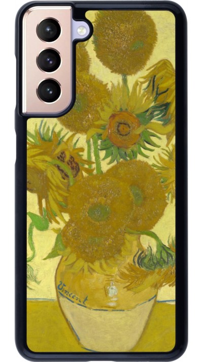 Samsung Galaxy S21 5G Case Hülle - Kunstbild - Sonnenblumen  - Van Gogh