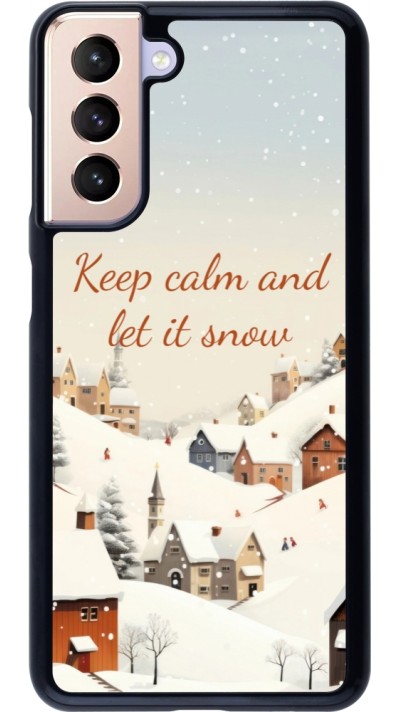 Samsung Galaxy S21 5G Case Hülle - Winter 25 Winter Keep calm and let it snow