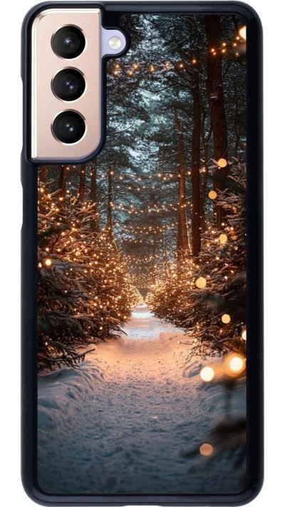 Samsung Galaxy S21 5G Case Hülle - Winter 25 Winter snowy road