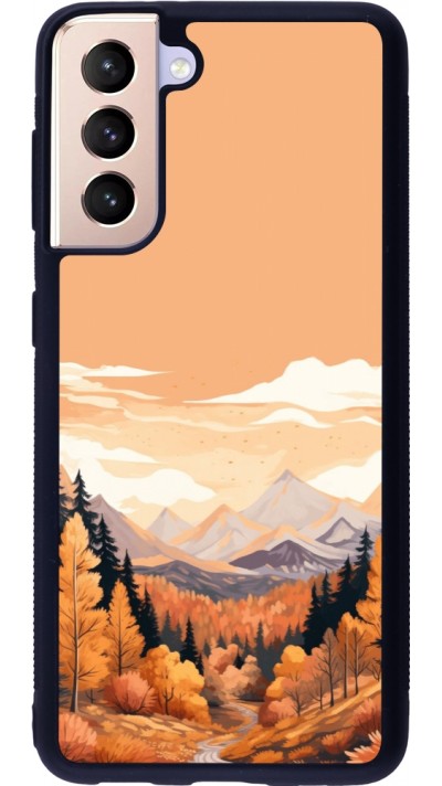 Samsung Galaxy S21 5G Case Hülle - Silikon schwarz Autumn 25 Mountains