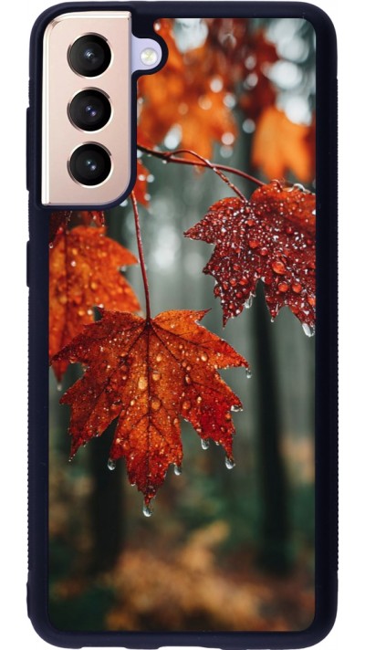 Samsung Galaxy S21 5G Case Hülle - Silikon schwarz Autumn 25 Rain