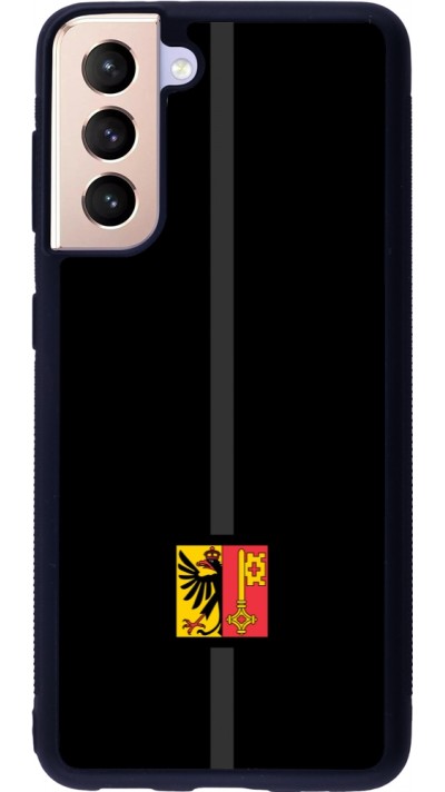 Samsung Galaxy S21 5G Case Hülle - Silikon schwarz Kanton GE schwarz