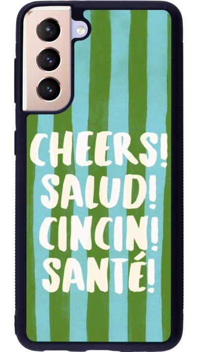 Samsung Galaxy S21 5G Case Hülle - Silikon schwarz Cheers 2026