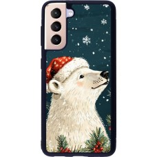 Samsung Galaxy S21 5G Case Hülle - Silikon schwarz Christmas 25 Bear