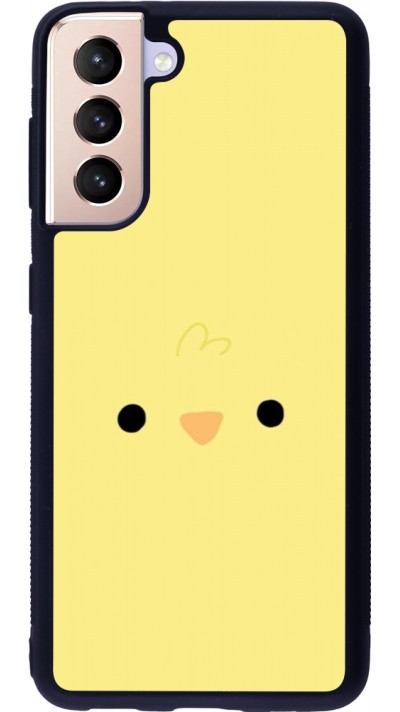 Samsung Galaxy S21 5G Case Hülle - Silikon schwarz Easter 2026 Little chicken
