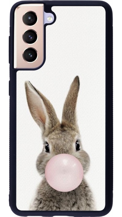 Samsung Galaxy S21 5G Case Hülle - Silikon schwarz Easter 2023 bubble gum bunny