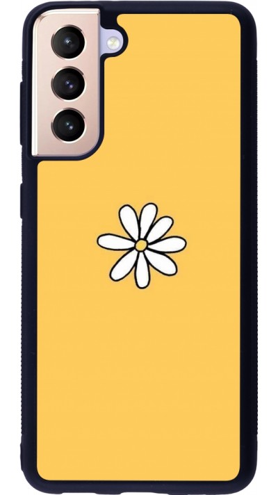 Samsung Galaxy S21 5G Case Hülle - Silikon schwarz Easter 2023 daisy