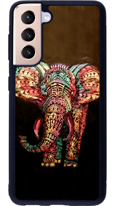Coque Samsung Galaxy S21 5G - Silicone rigide noir Elephant 02