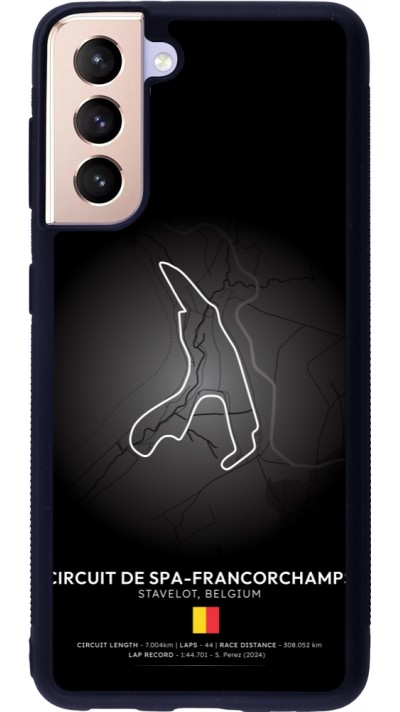 Coque Samsung Galaxy S21 5G - Silicone rigide noir F1 Track 2025 Belgium