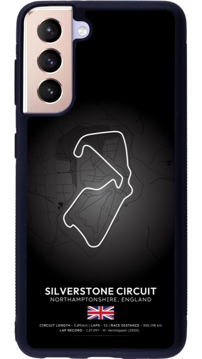 Coque Samsung Galaxy S21 5G - Silicone rigide noir F1 Track 2025 Great Britan