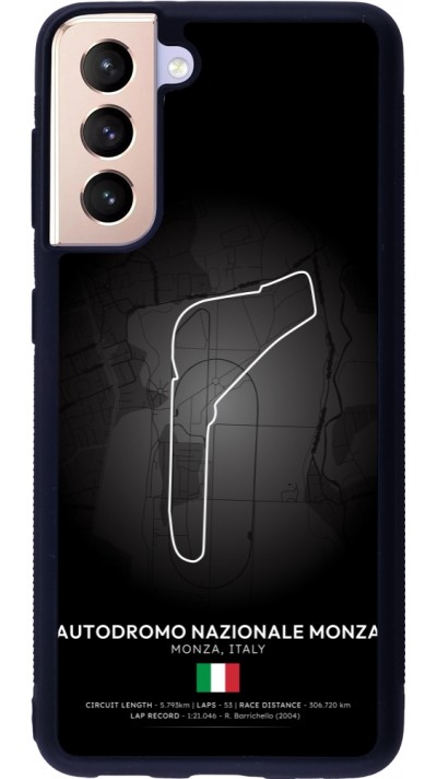 Coque Samsung Galaxy S21 5G - Silicone rigide noir F1 Track 2025 Italy