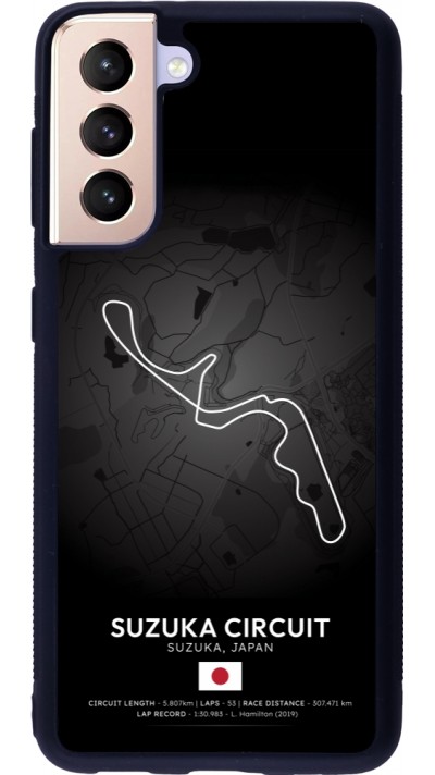 Coque Samsung Galaxy S21 5G - Silicone rigide noir F1 Track 2025 Japan
