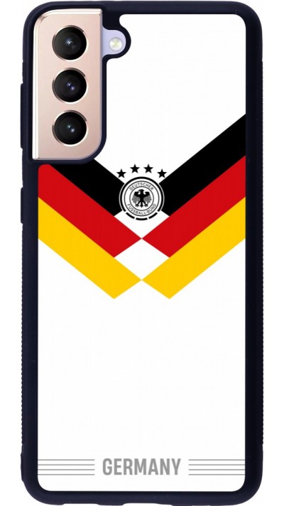 Samsung Galaxy S21 5G Case Hülle - Silikon schwarz Deutschland 2026 personalisierbares Fussballtrikot