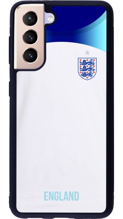 Samsung Galaxy S21 5G Case Hülle - Silikon schwarz England 2022 personalisierbares Fußballtrikot