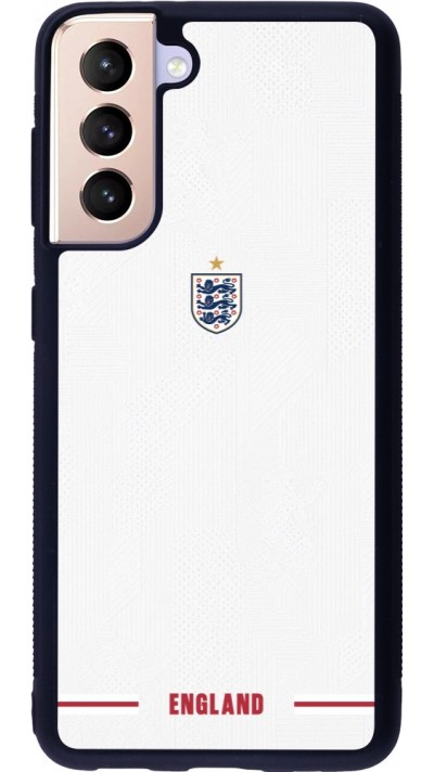 Samsung Galaxy S21 5G Case Hülle - Silikon schwarz England 2026 personalisierbares Fussballtrikot