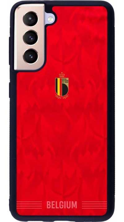 Samsung Galaxy S21 5G Case Hülle - Silikon schwarz Belgien 2026 personalisierbares Fussballtrikot