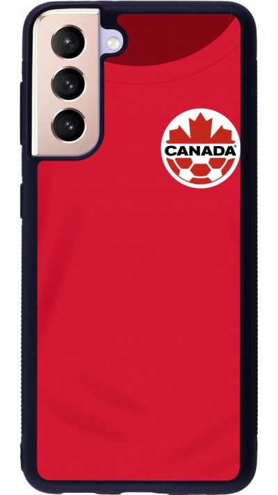 Samsung Galaxy S21 5G Case Hülle - Silikon schwarz Kanada 2022 personalisierbares Fussballtrikot