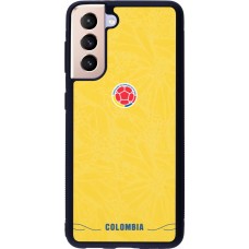 Samsung Galaxy S21 5G Case Hülle - Silikon schwarz Kolumbien 2026 personalisierbares Fussballtrikot