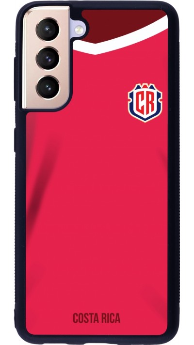Samsung Galaxy S21 5G Case Hülle - Silikon schwarz Costa Rica 2022 personalisierbares Fussballtrikot
