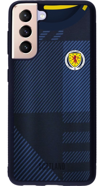 Samsung Galaxy S21 5G Case Hülle - Silikon schwarz Schottland personalisierbares Fussballtrikot