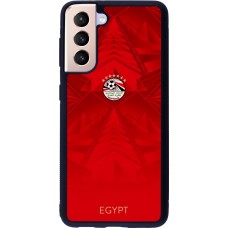 Samsung Galaxy S21 5G Case Hülle - Silikon schwarz Ägypten 2026 personalisierbares Fussballtrikot