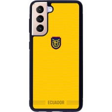 Samsung Galaxy S21 5G Case Hülle - Silikon schwarz Ecuador 2026 personalisierbares Fussballtrikot