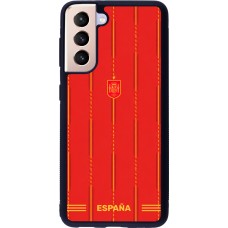 Samsung Galaxy S21 5G Case Hülle - Silikon schwarz Spanien 2026 personalisierbares Fussballtrikot