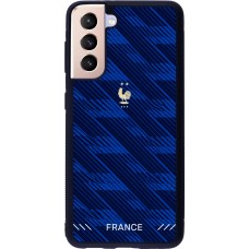 Samsung Galaxy S21 5G Case Hülle - Silikon schwarz Frankreich 2026 personalisierbares Fussballtrikot