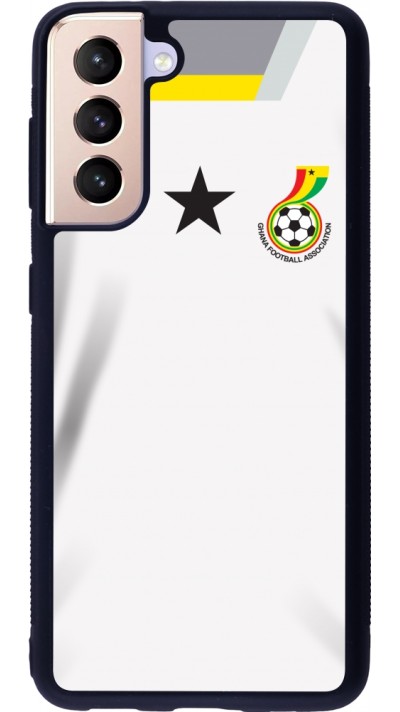 Samsung Galaxy S21 5G Case Hülle - Silikon schwarz Ghana 2022 personalisierbares Fussballtrikot